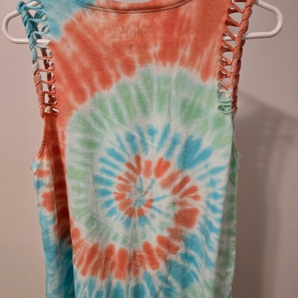 BON JOVI "TIE DYE" WOMENS BAND TANK - Picture 2 of 3